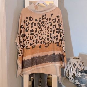 Leopard print shawl